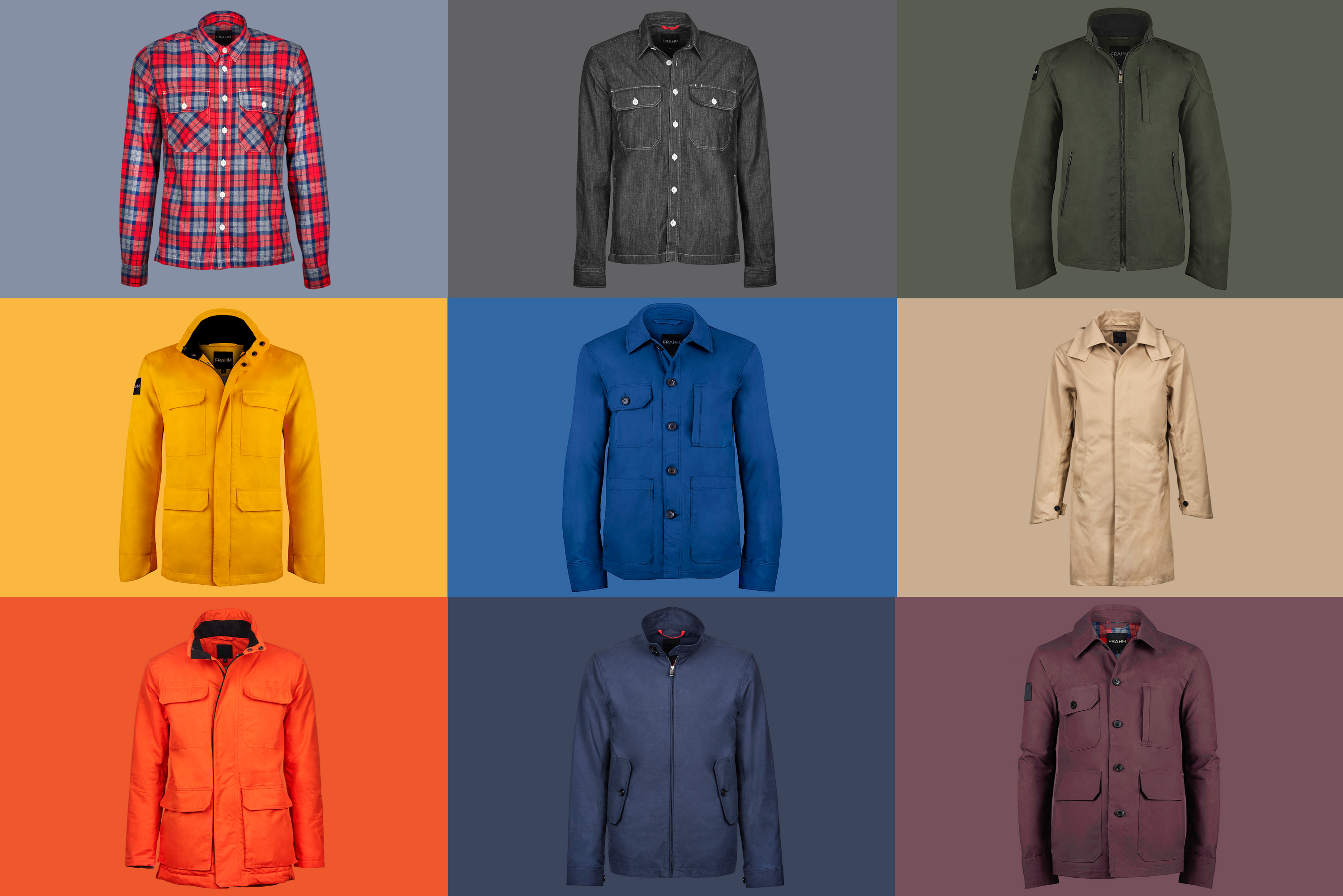 Names of different types 2025 of jackets