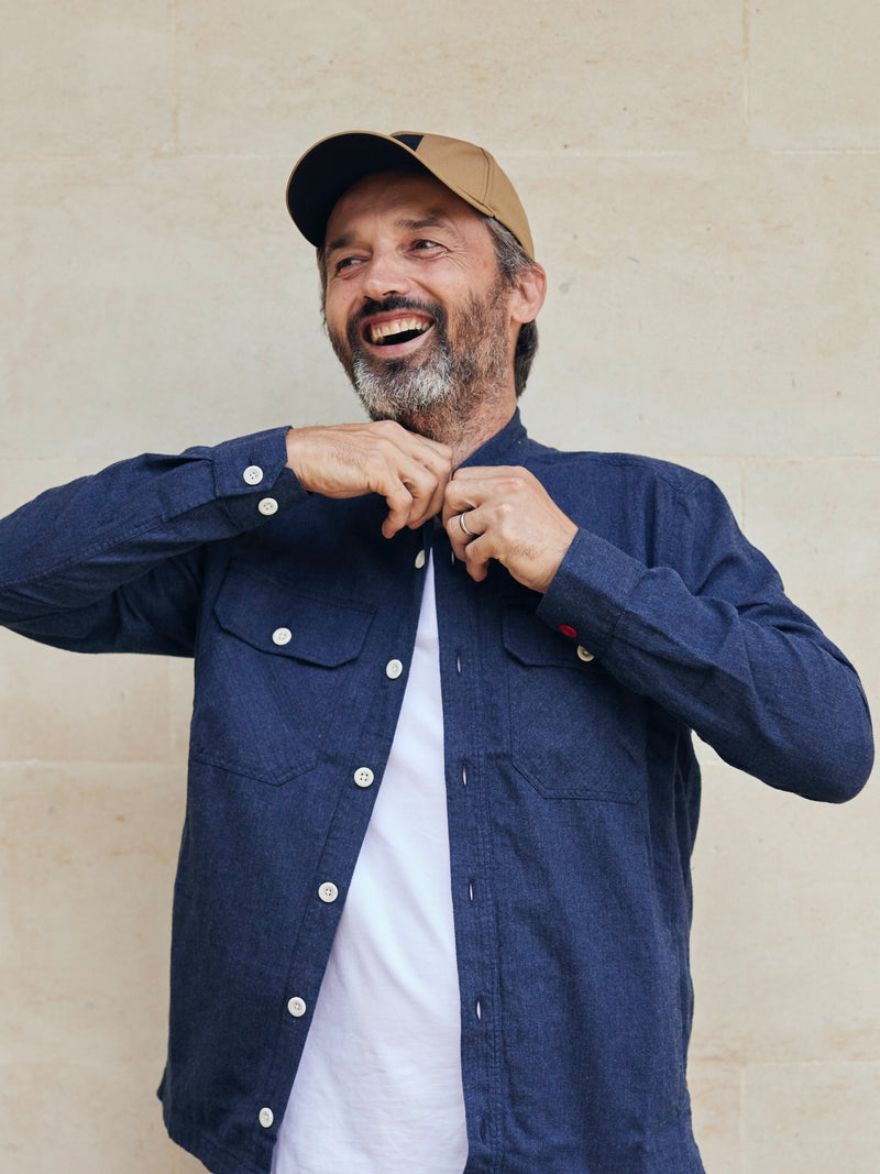 Flannel Work Shirt 2027 Navy Blue