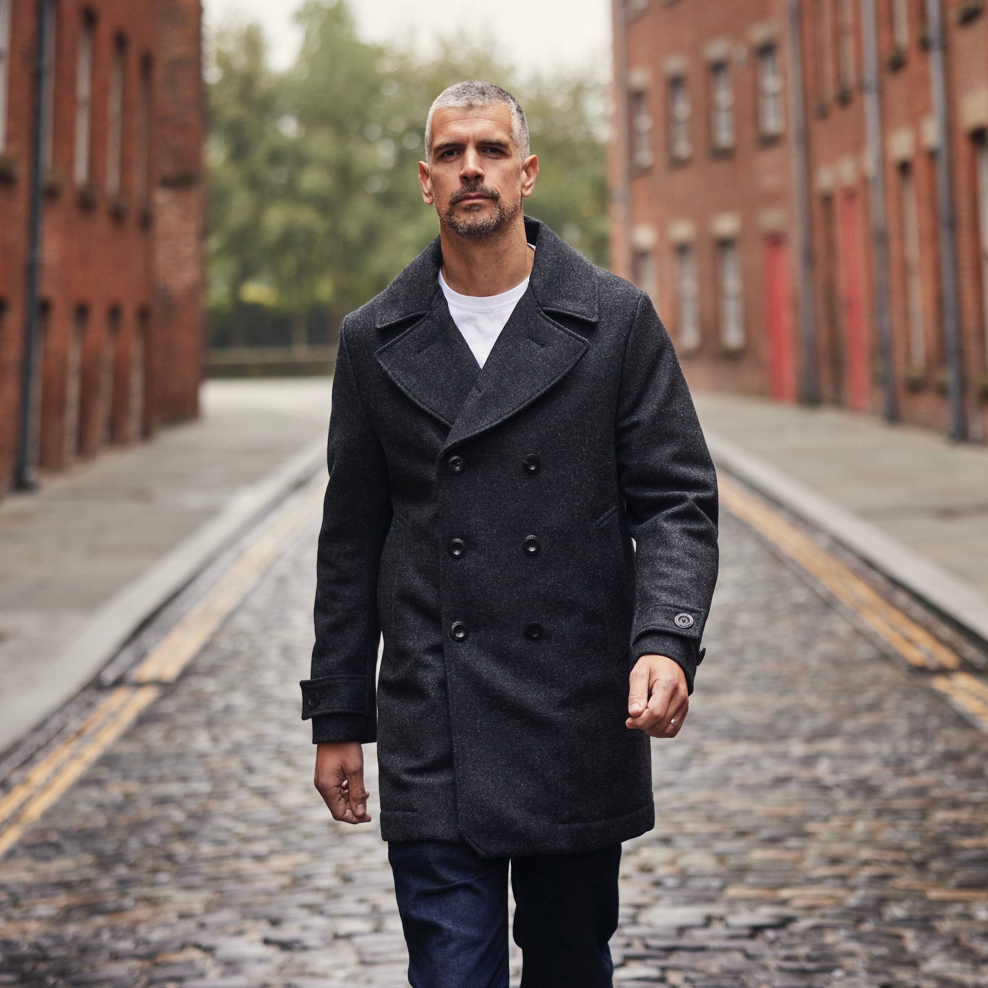 Lined pea coat best sale