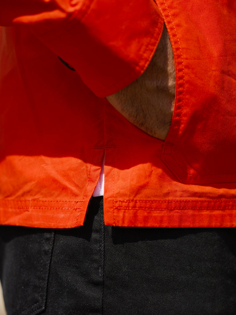Waxed Lightweight Workers Jacket Blaze Orange