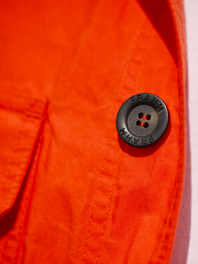 Waxed Lightweight Workers Jacket Blaze Orange