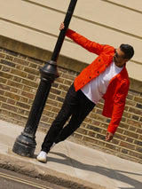 Waxed Lightweight Workers Jacket Blaze Orange