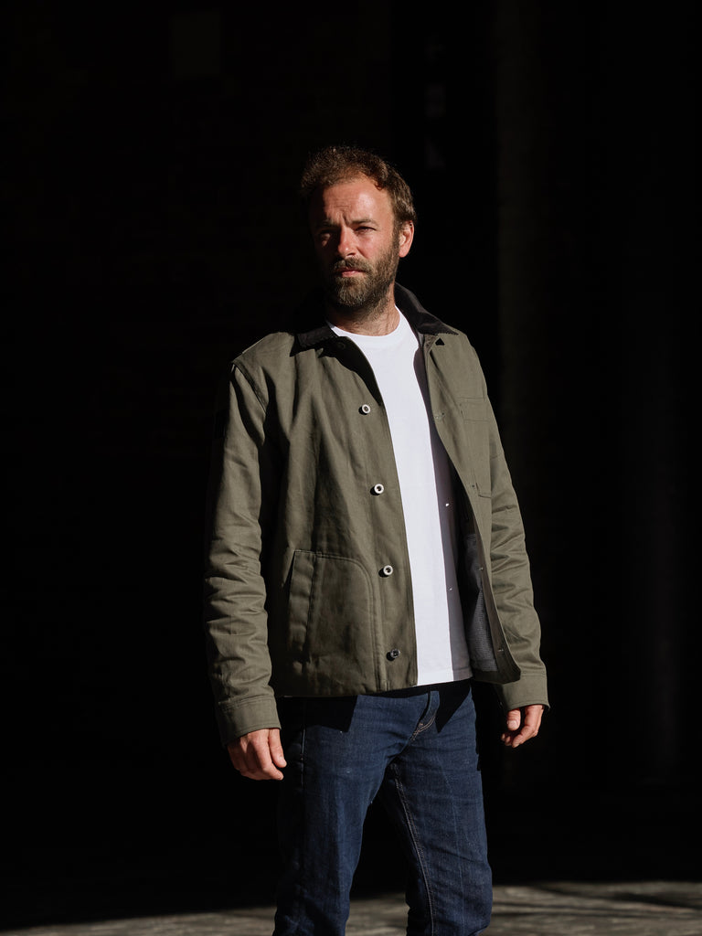 Heavy Twill Deck Jacket Olive Green 2026