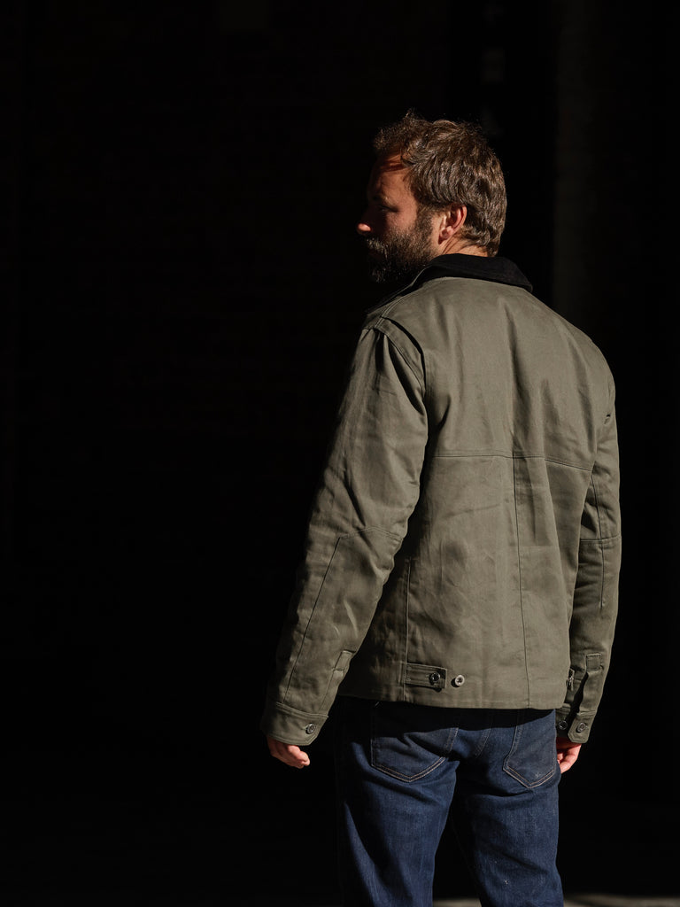 Heavy Twill Deck Jacket Olive Green 2026