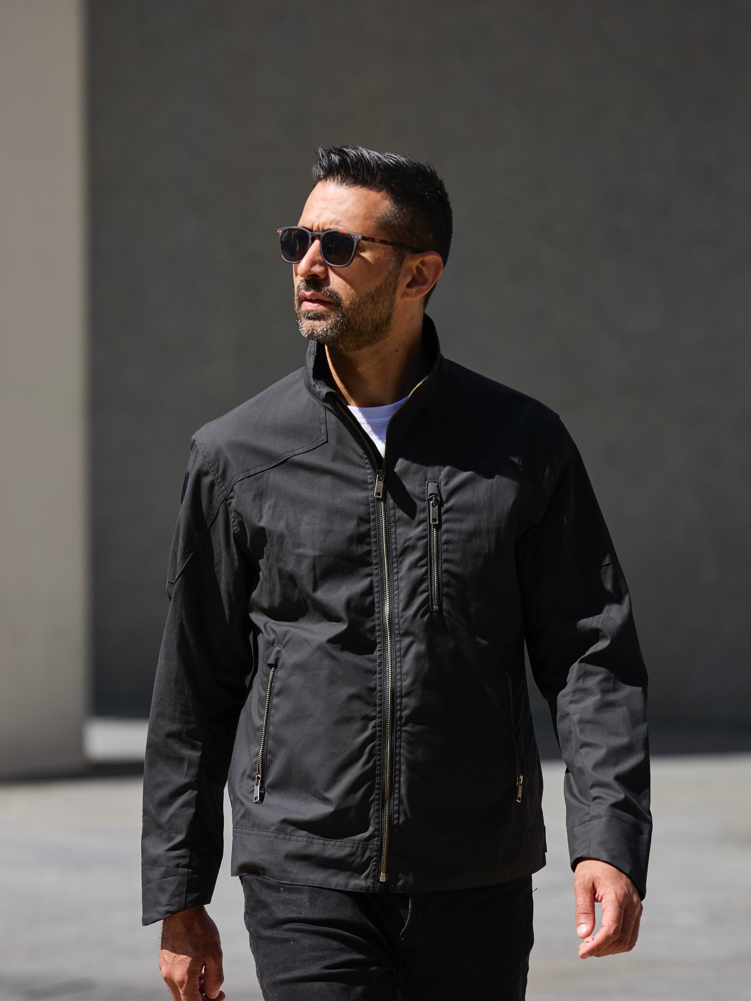 Harrington Racer Jacket 2026 Black – FRAHM Jacket - Main Image