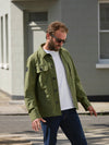 Waxed Lightweight Workers Jacket Moss Green