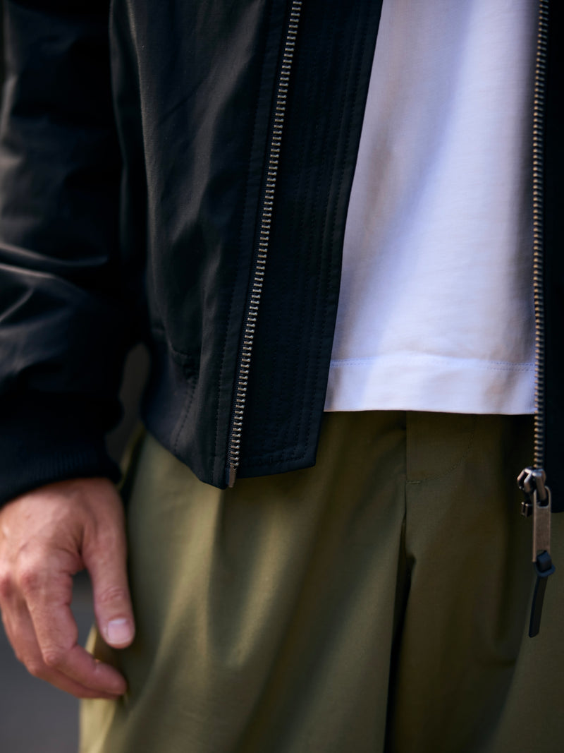 Quilted Bomber Jacket 2027 Black