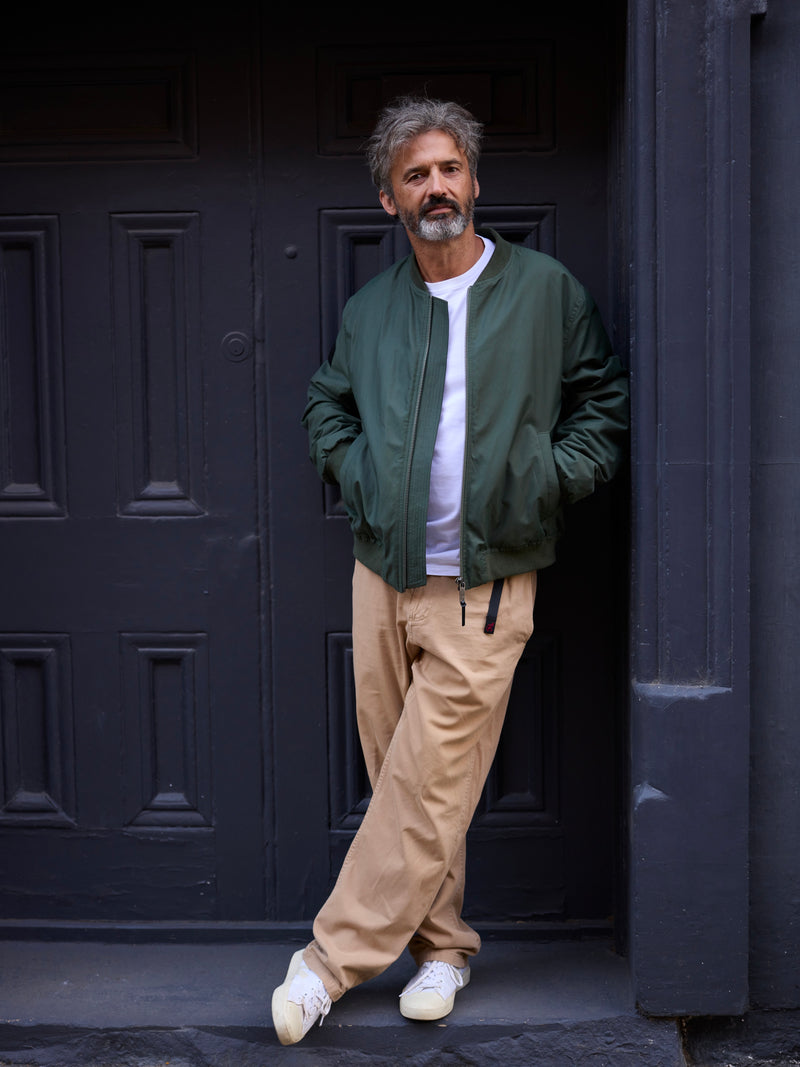 Quilted Bomber Jacket 2027 Military Green