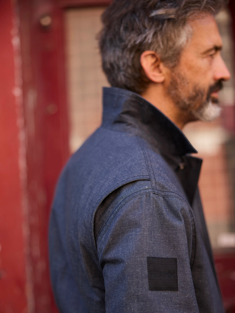 Waxed Denim Trucker Jacket 2027 Indigo