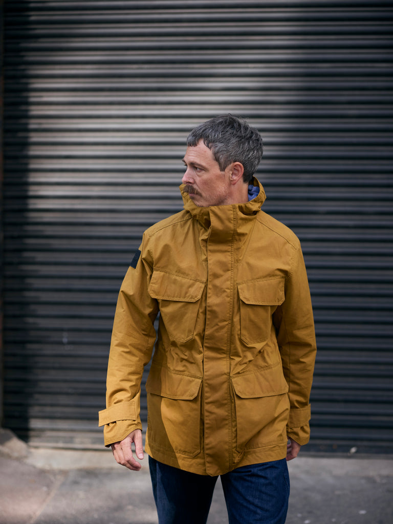 Waxed Hooded Field Coat 2027 Honey Tan