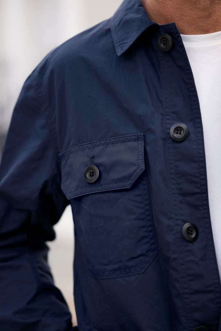 Waxed Lightweight Workers Jacket 2027 Dark Navy