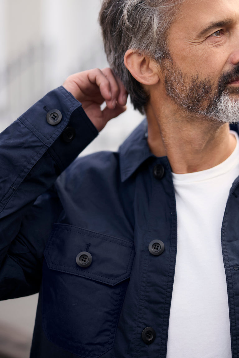 Waxed Lightweight Workers Jacket 2027 Dark Navy