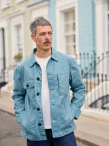 Waxed Lightweight Workers Jacket 2027 Turquoise