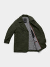 Pure Wool Quilted Peacoat 2027 Dark Green