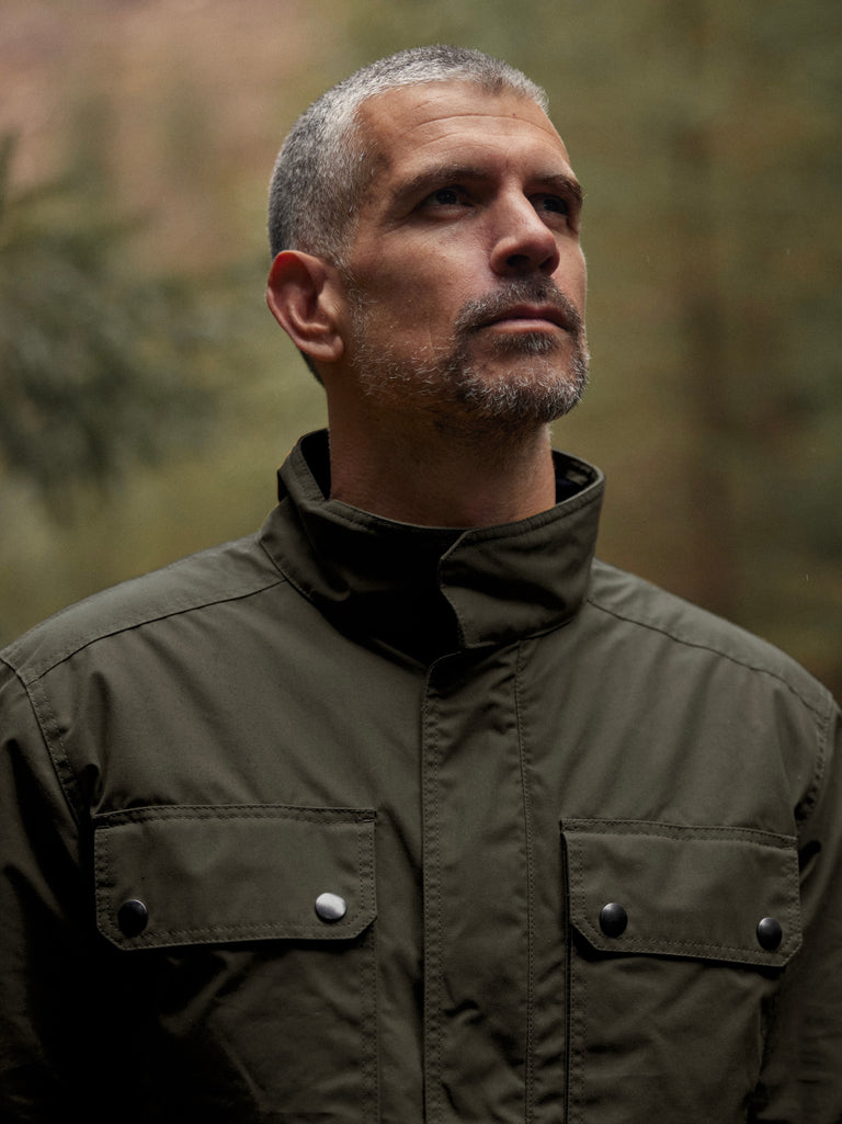 Quilted Field Jacket 2027 Dark Olive Green