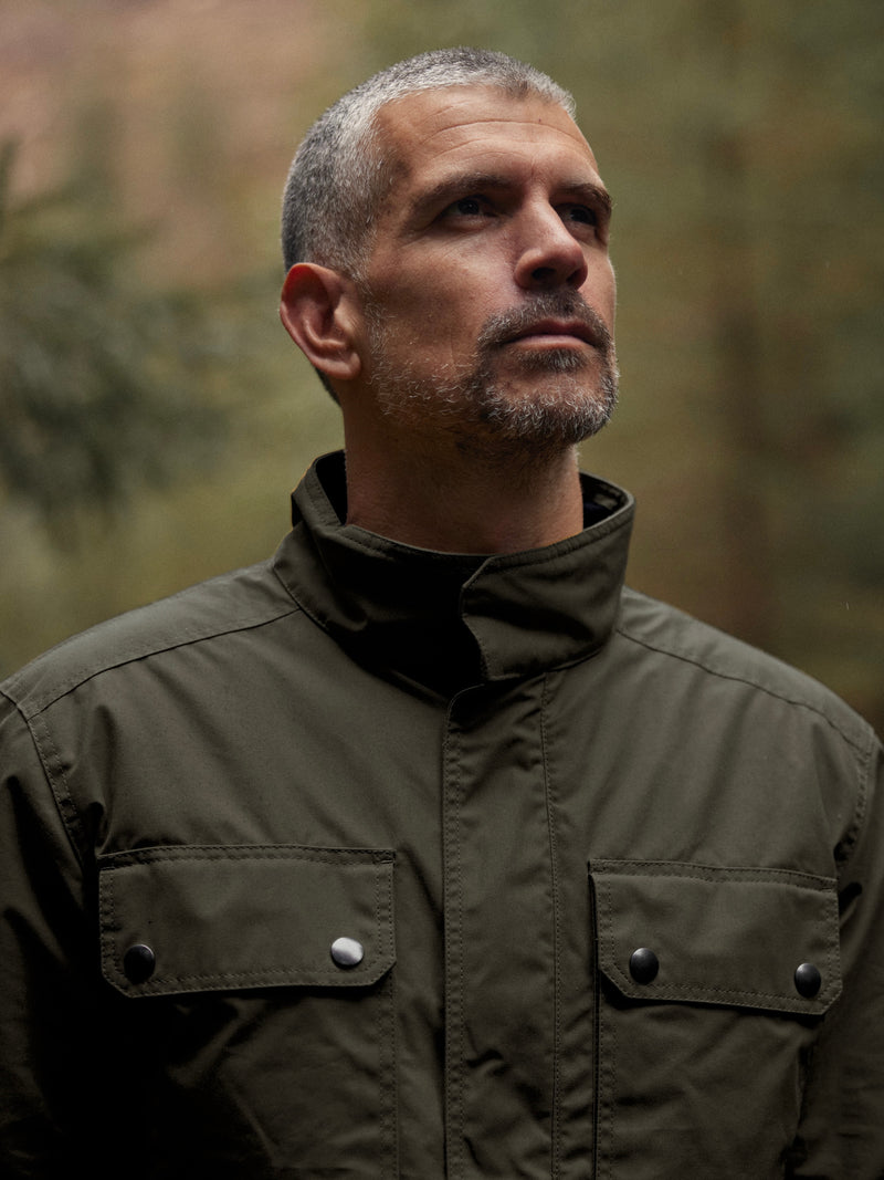 Quilted Field Jacket 2027 Dark Olive Green