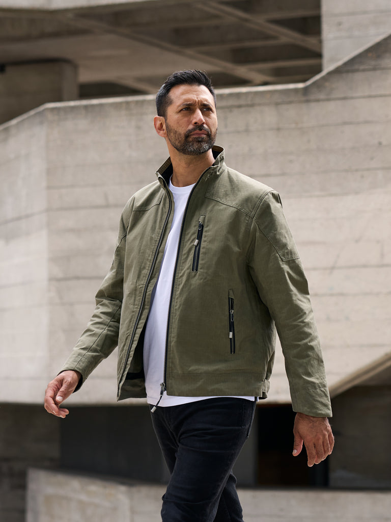 FRAHM x Wingback Harrington Workshop Jacket Olive Green