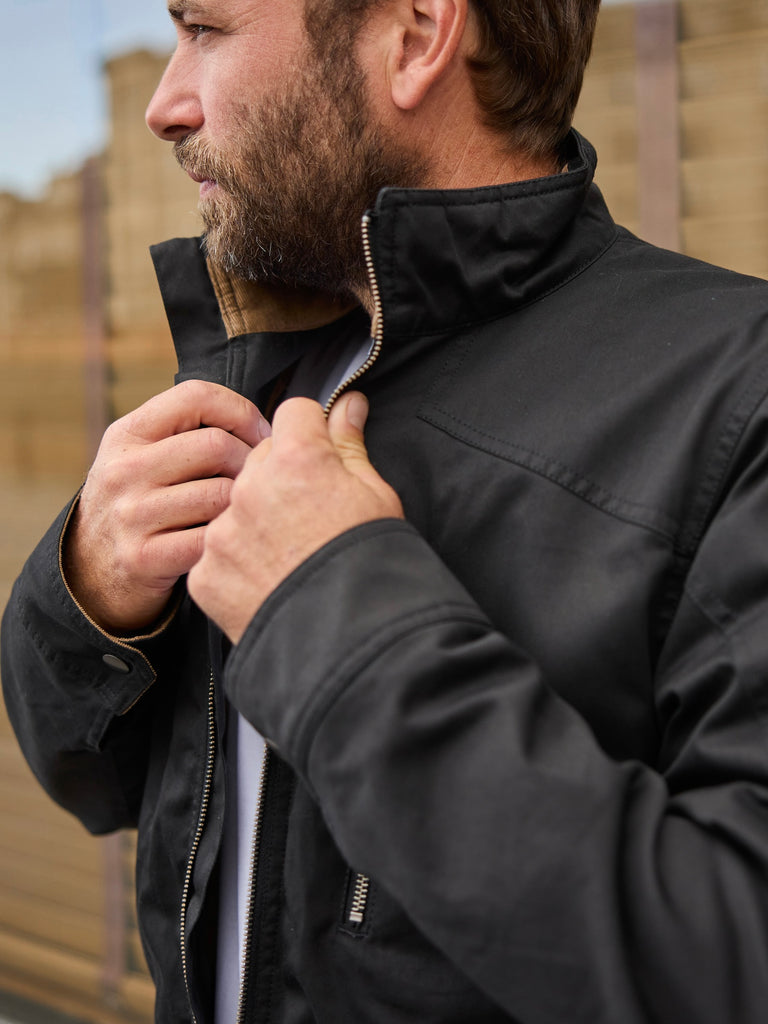 Quilted Harrington Racer Jacket 2026 Black