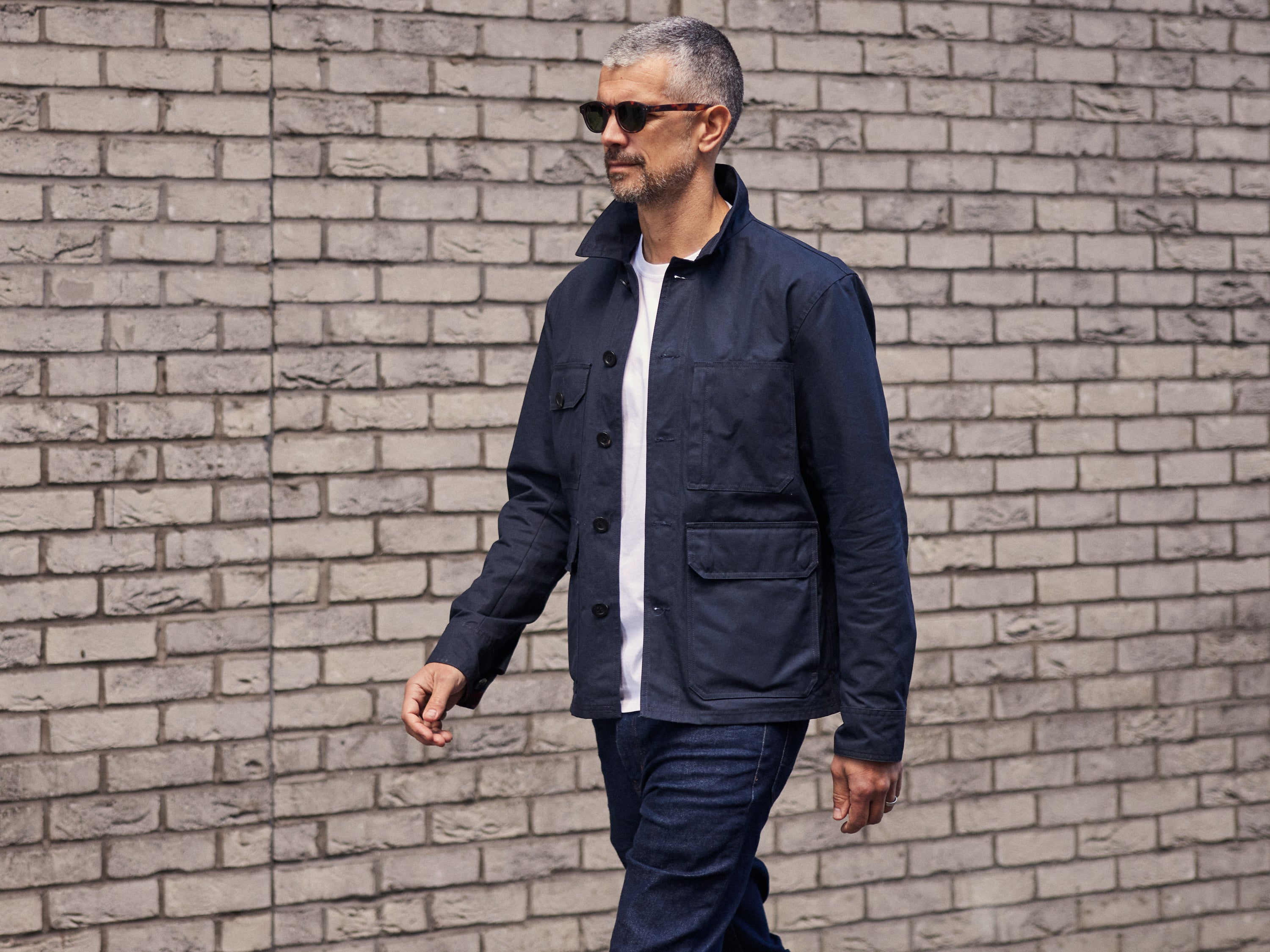 Waxed Woodland Workers Jacket 2026 Dark Navy – FRAHM Jacket