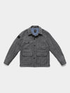 Merino Woodland Workers Jacket 2026 Grey Herringbone