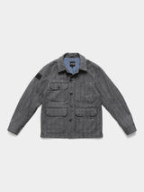FRAHM Merino Woodland Workers Jacket 2026 Grey Herringbone