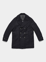 FRAHM Pure Wool Peacoat 2026 Midnight Blue front view