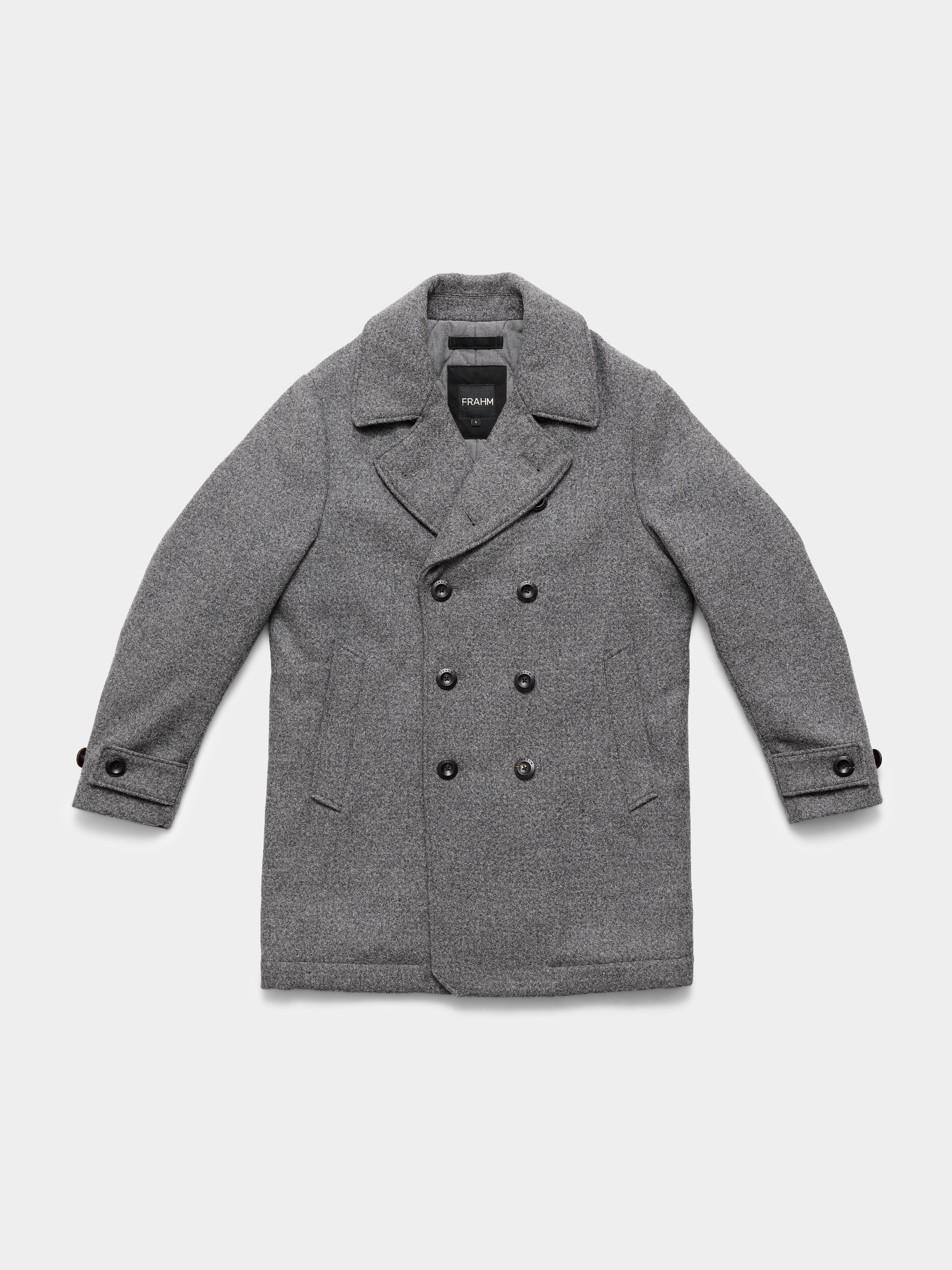 Y*U様 YOKE　Broken Peacoat 　22aw Prada // Removable Yoke Pea Coat – VSP Consignment