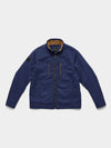 Quilted Harrington Racer Jacket 2026 Navy Blue