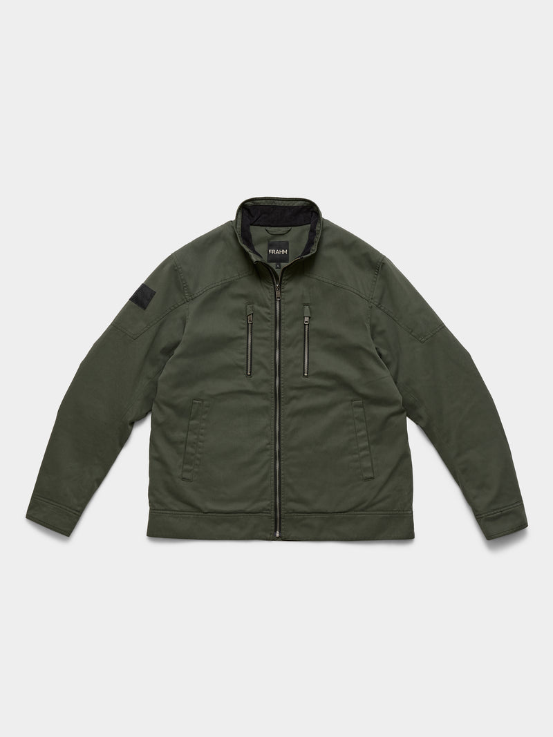 Quilted Harrington Racer Jacket 2026 Sage Green