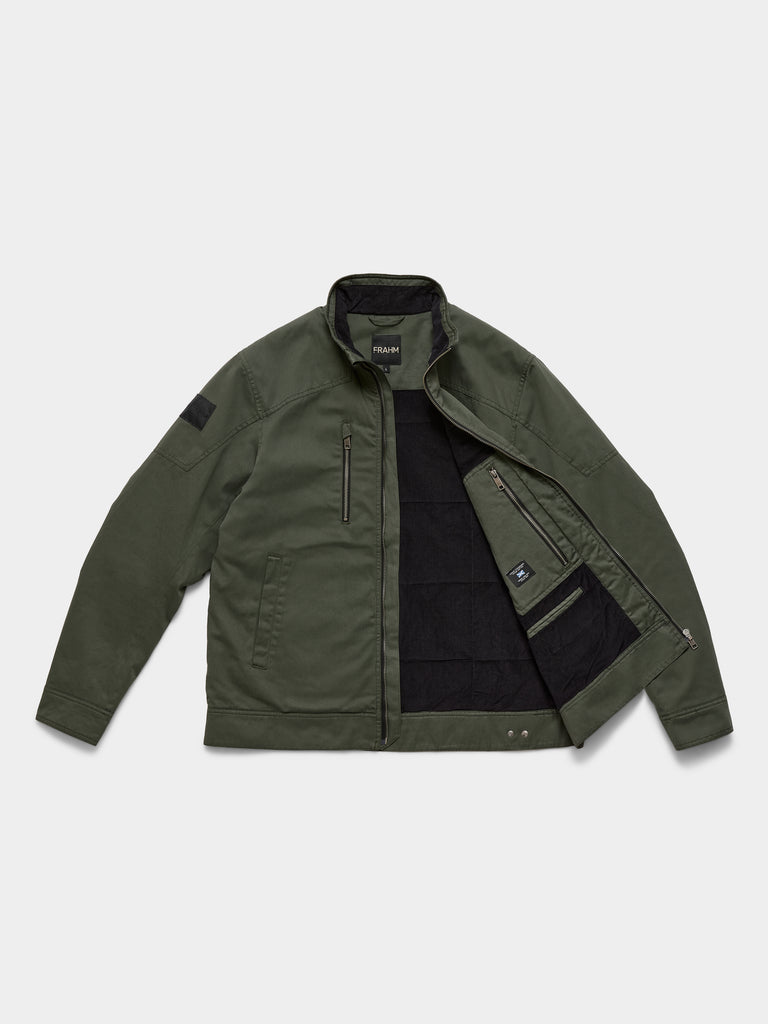 Quilted Harrington Racer Jacket 2026 Sage Green