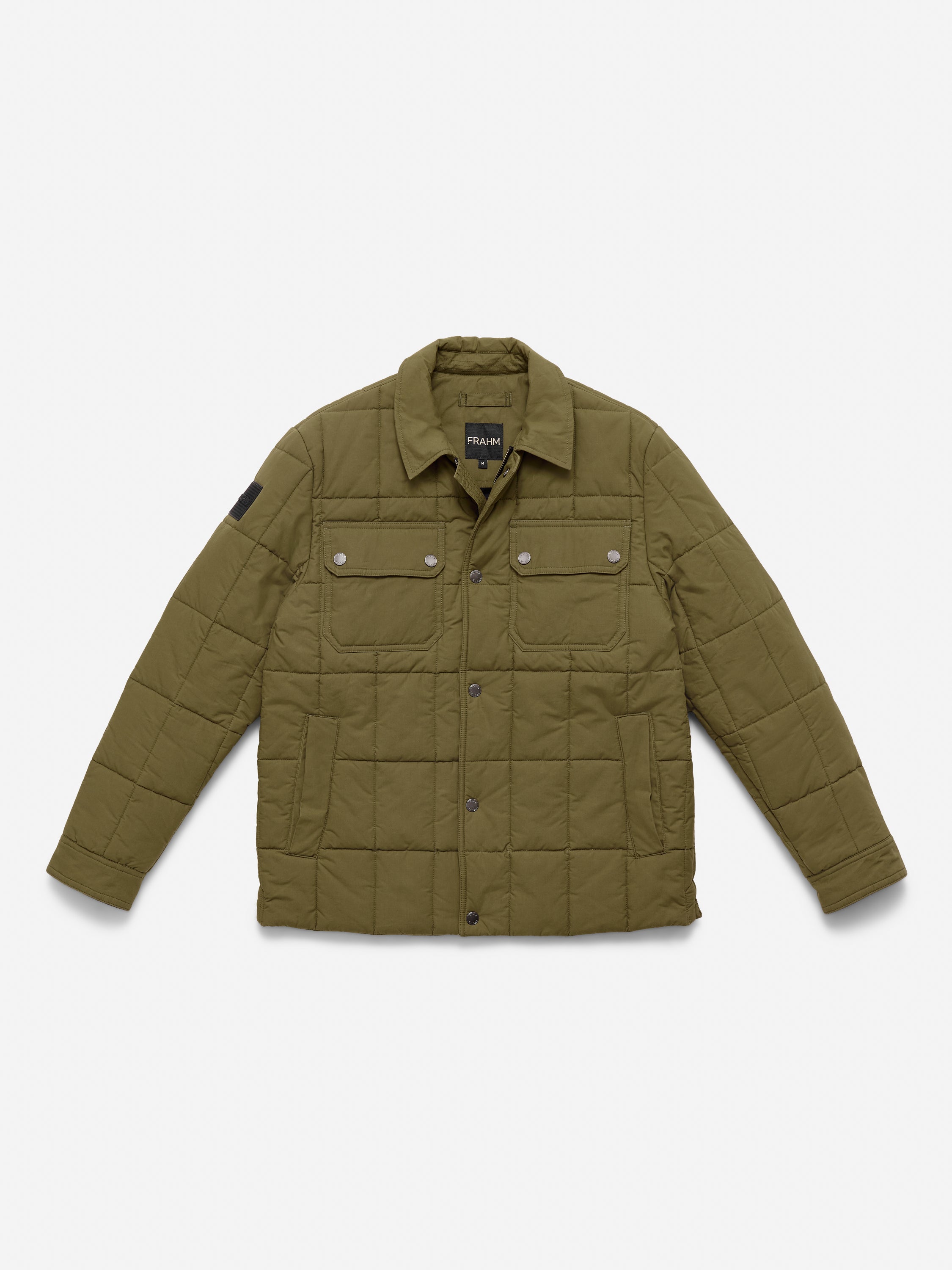 Quilted Winter Workers Jacket 2026 Olive Green – FRAHM Jacket