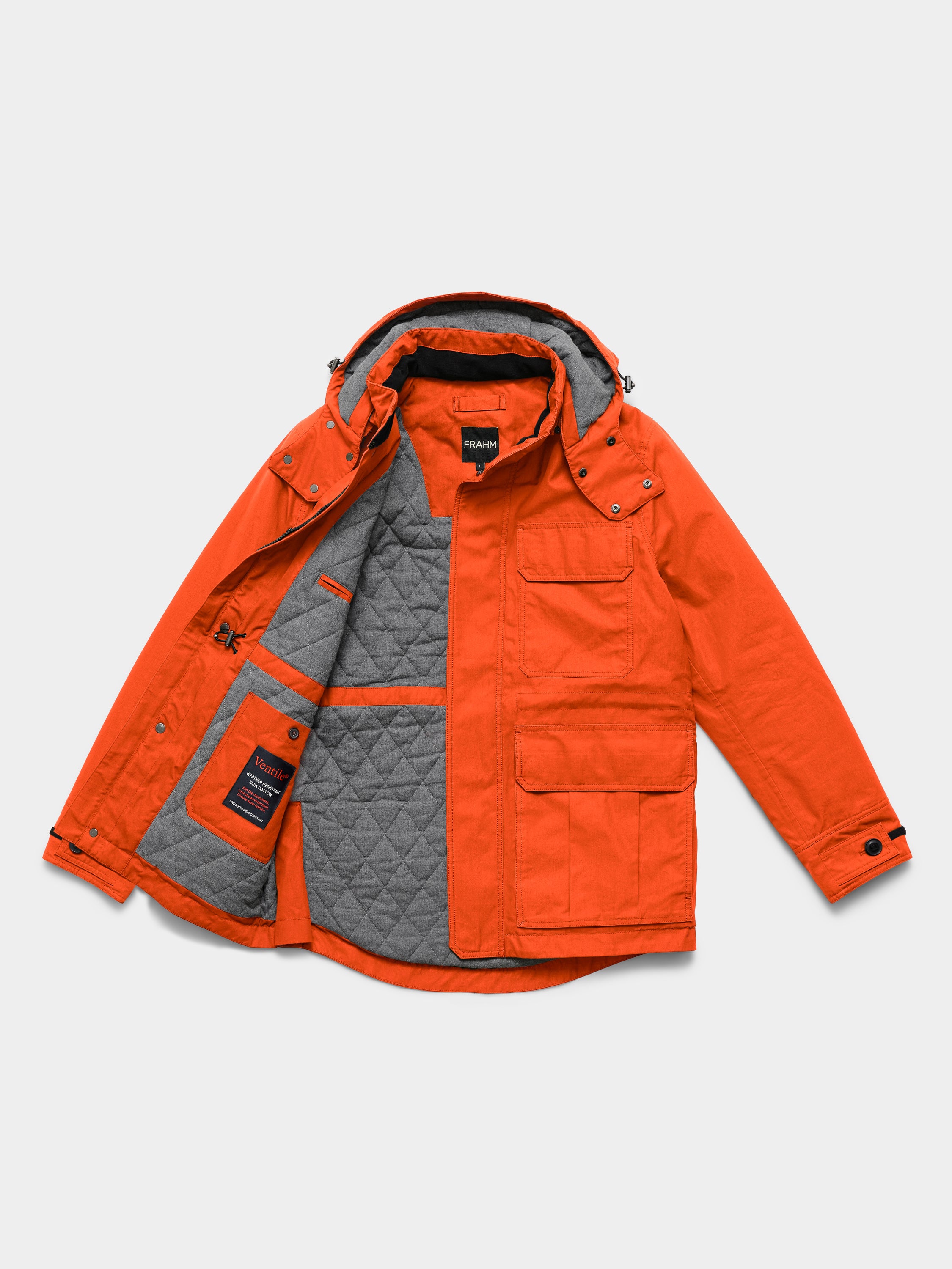 Ventile Thermal Field Jacket 2026 Blaze Orange – FRAHM Jacket