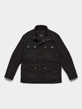 FRAHM Waxed Classic Field Jacket 2026 Black front view