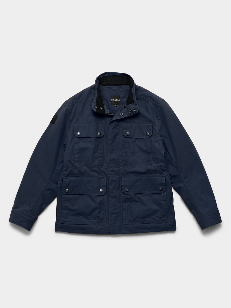 Waxed Quilted Field Jacket 2026 Classic Navy