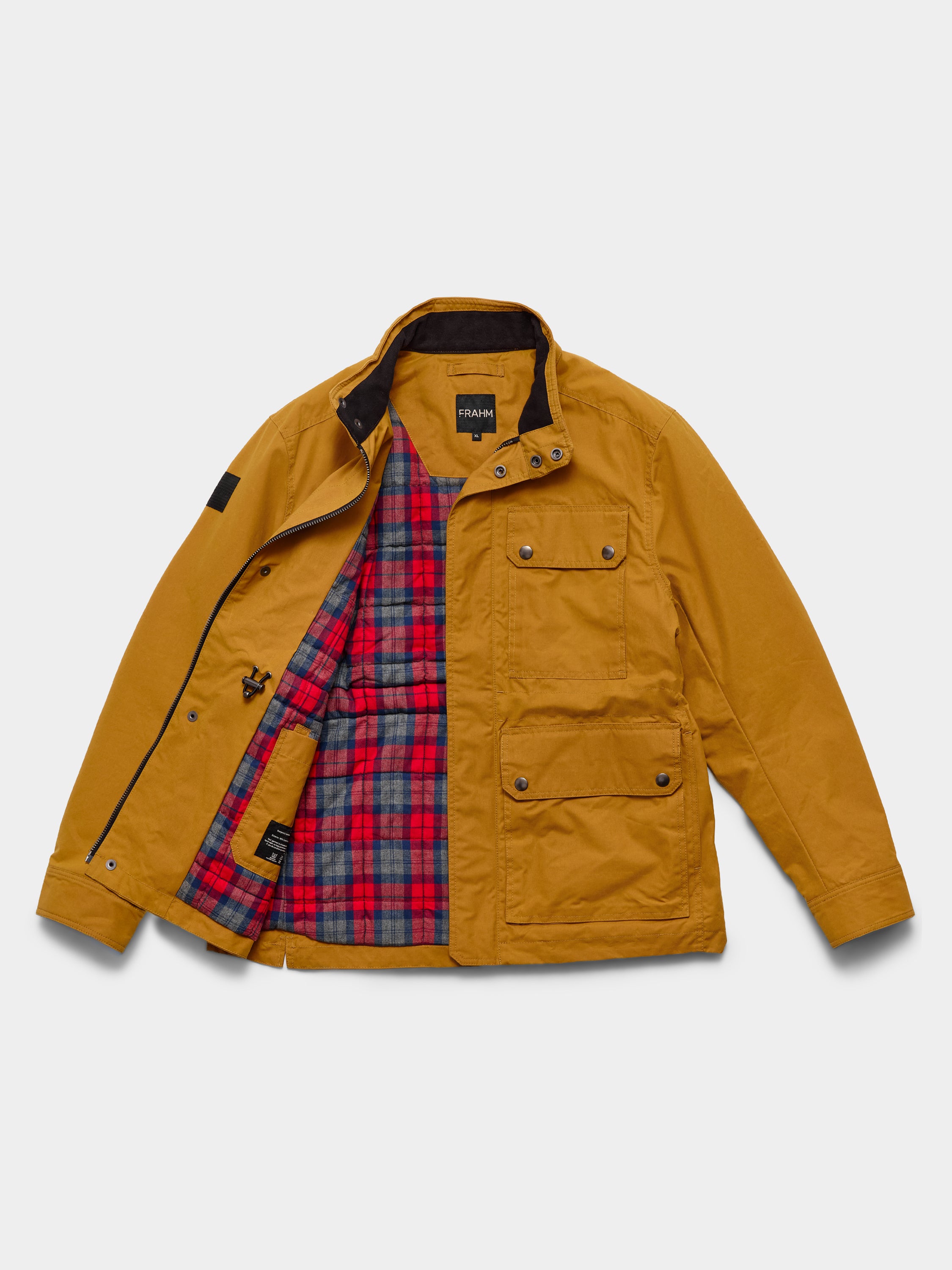 Waxed Quilted Field Jacket 2026 Honey Tan – FRAHM Jacket