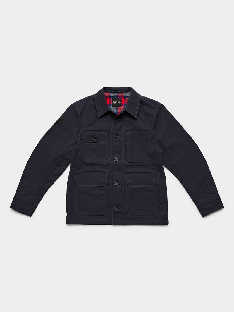 Waxed Woodland Workers Jacket 2026 Dark Navy