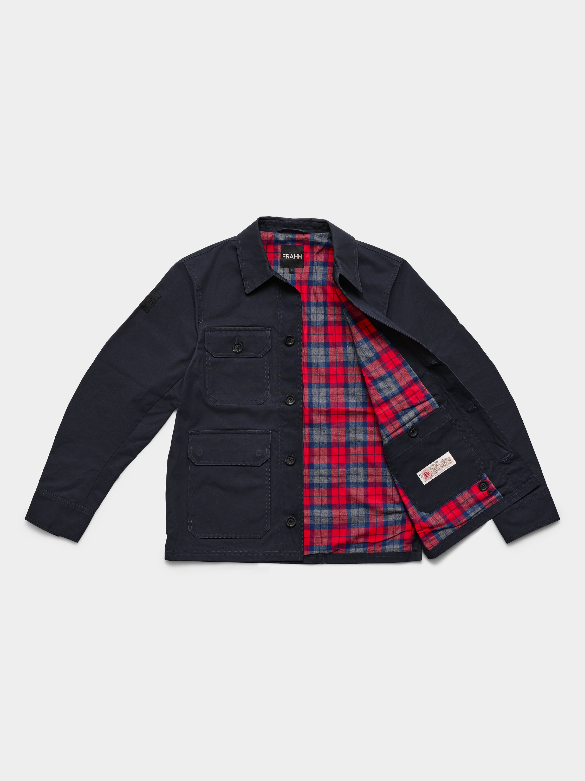 Waxed Woodland Workers Jacket 2026 Dark Navy – FRAHM Jacket