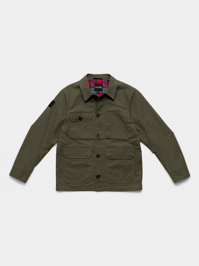 Waxed Woodland Workers Jacket 2026 Military Green
