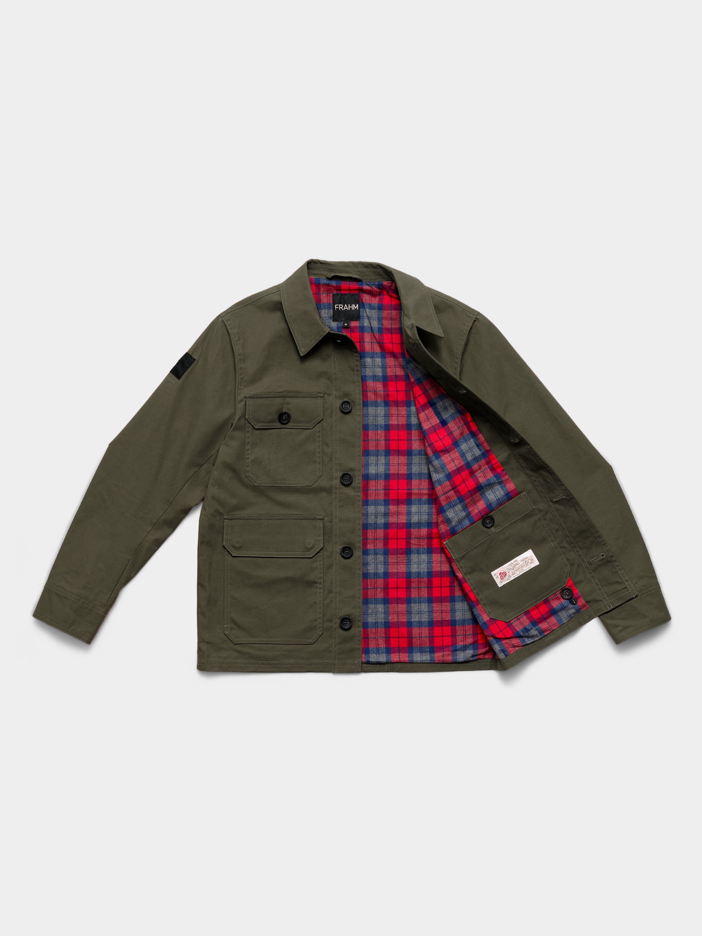 Waxed Woodland Workers Jacket 2026 Military Green – FRAHM Jacket