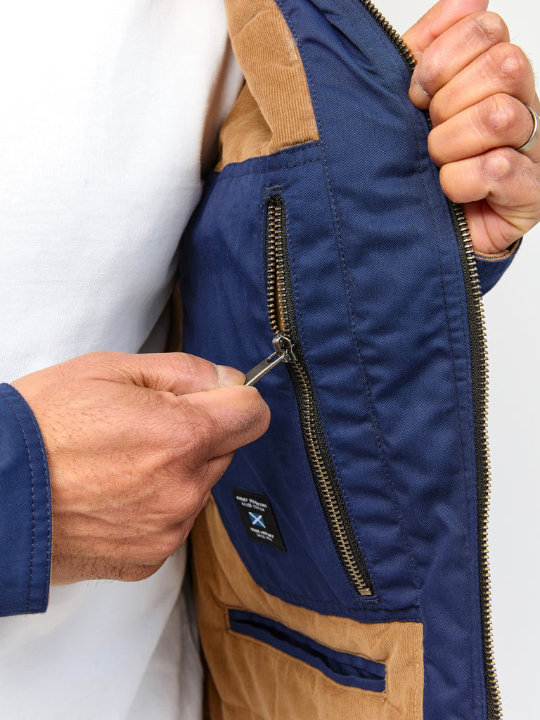 Quilted Harrington Jacket Spring 2027 Navy Blue