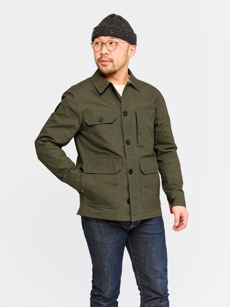 Waxed Woodland Workers Jacket 2026 Military Green