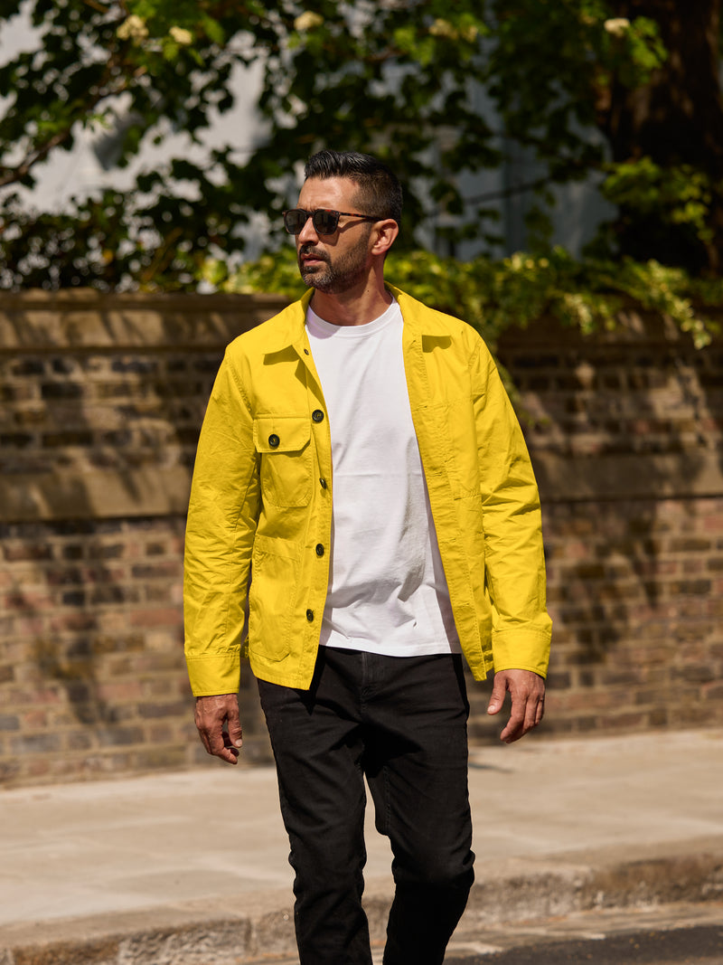 Waxed Lightweight Workers Jacket 2027 Sunshine Yellow