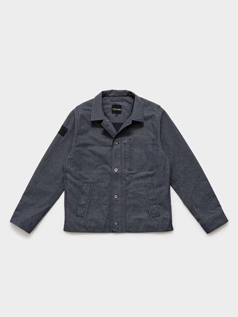 Waxed Denim Trucker Jacket 2027 Indigo