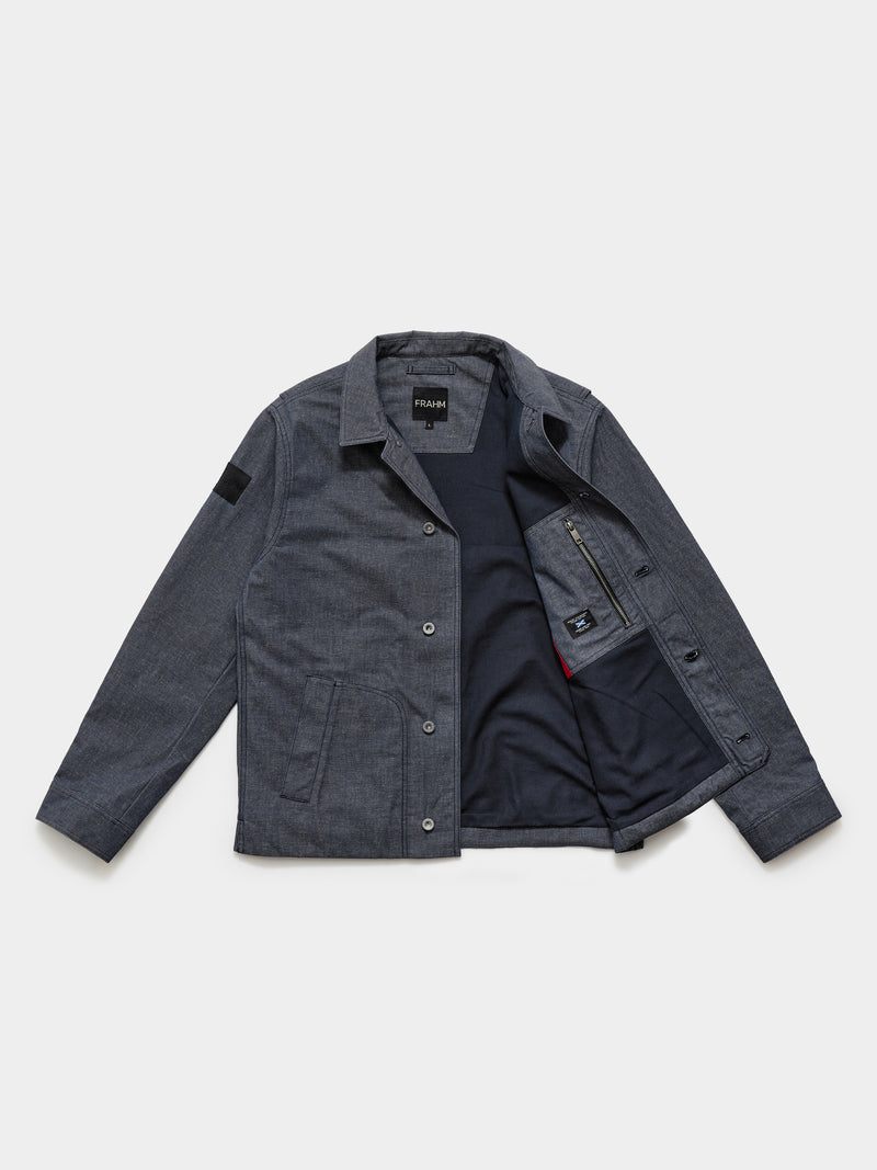 Waxed Denim Trucker Jacket 2027 Indigo