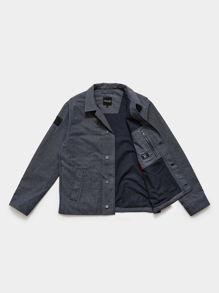 Waxed Denim Trucker Jacket 2027 Indigo – FRAHM Jacket