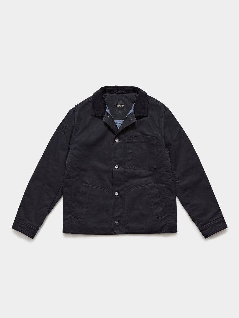 FRAHM Heavy Twill Deck Jacket 2027 Midnight Blue front view