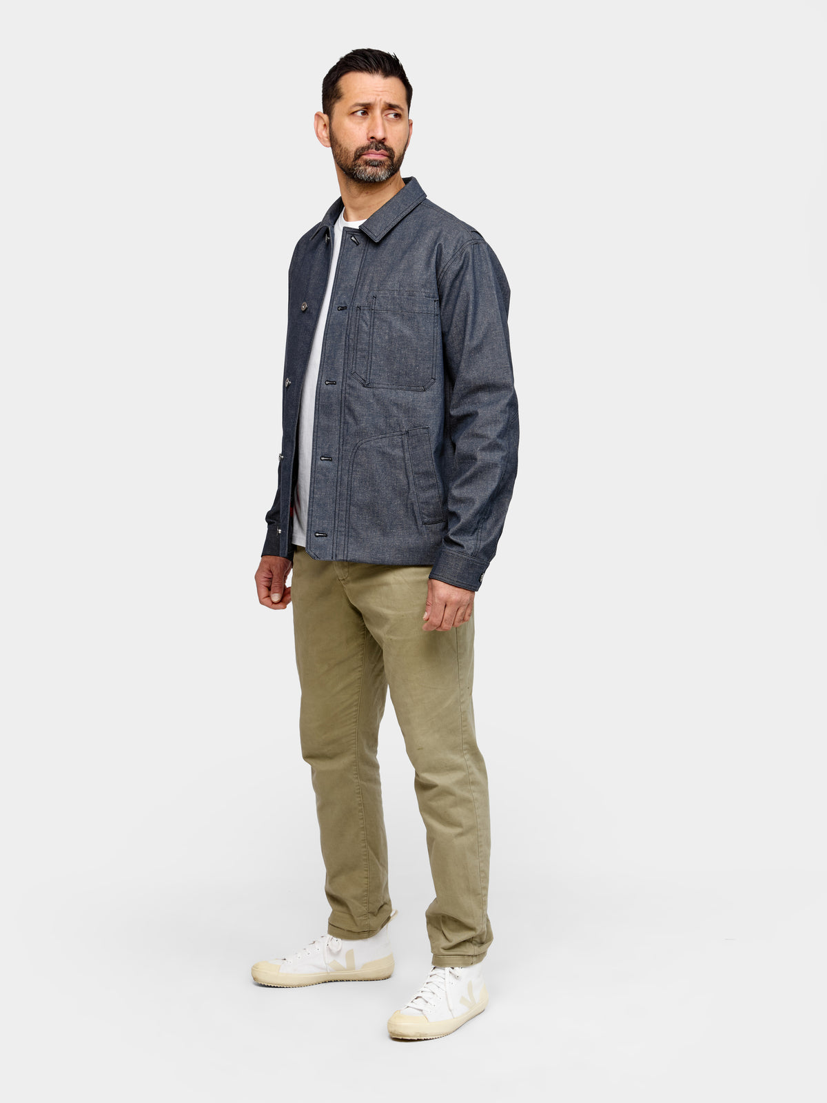 Waxed Denim Trucker Jacket 2027 Indigo – FRAHM Jacket