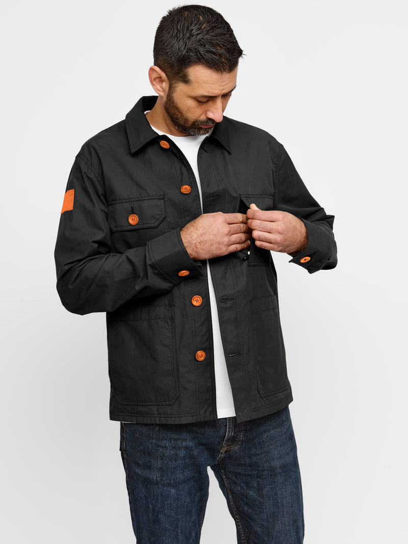 Original Lightweight Workers Jacket 2027 Black with Orange