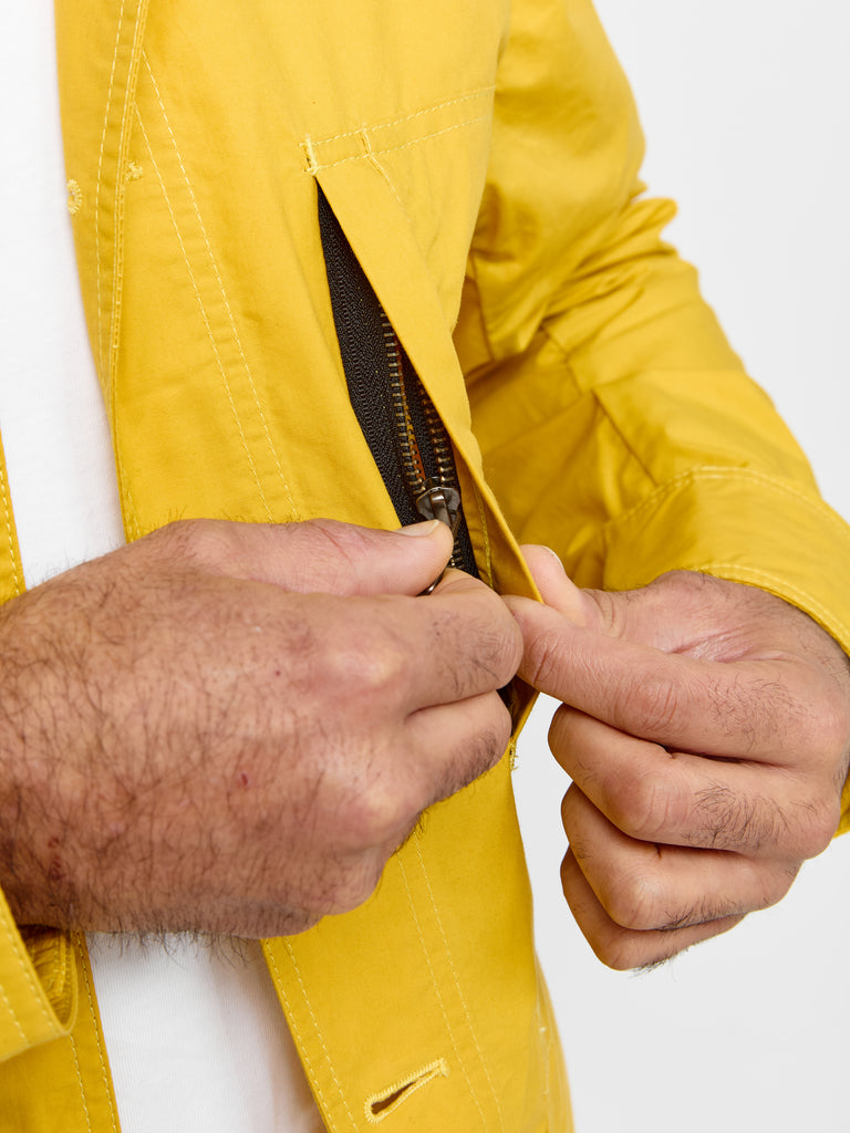 Waxed Lightweight Workers Jacket 2027 Sunshine Yellow