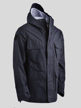 Waxed Field Parka Dark Blue